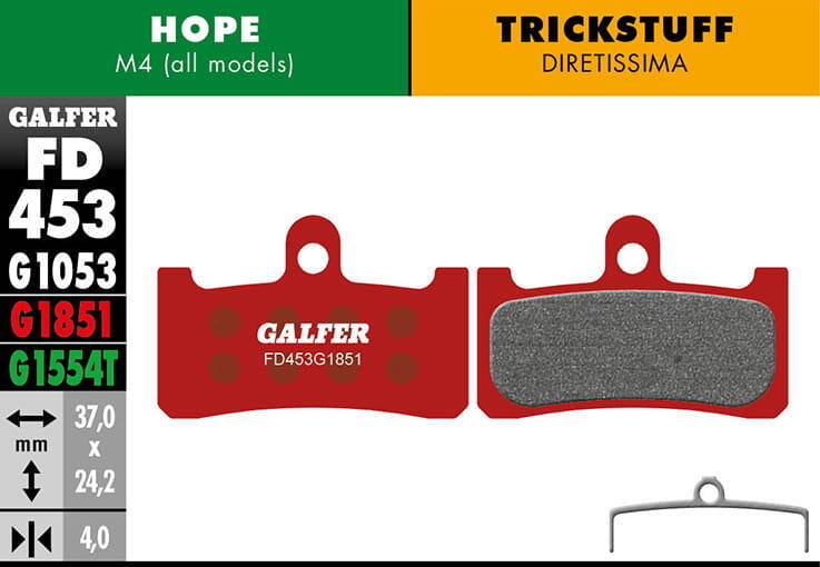 Klocki hamulcowe Advanced Hope / Trickstuff - Czerwone