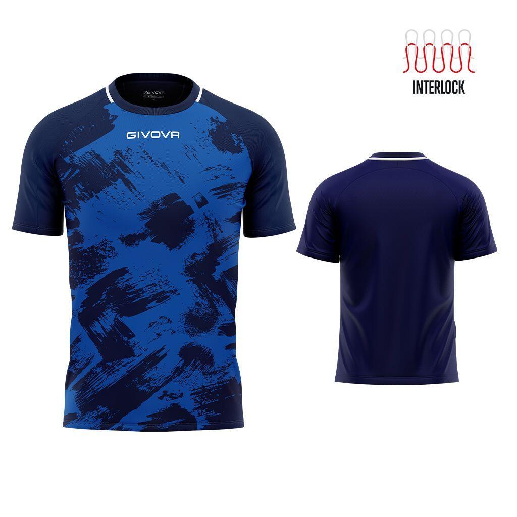 Koszulka sportowa Givova Art Interlock Royal-blue