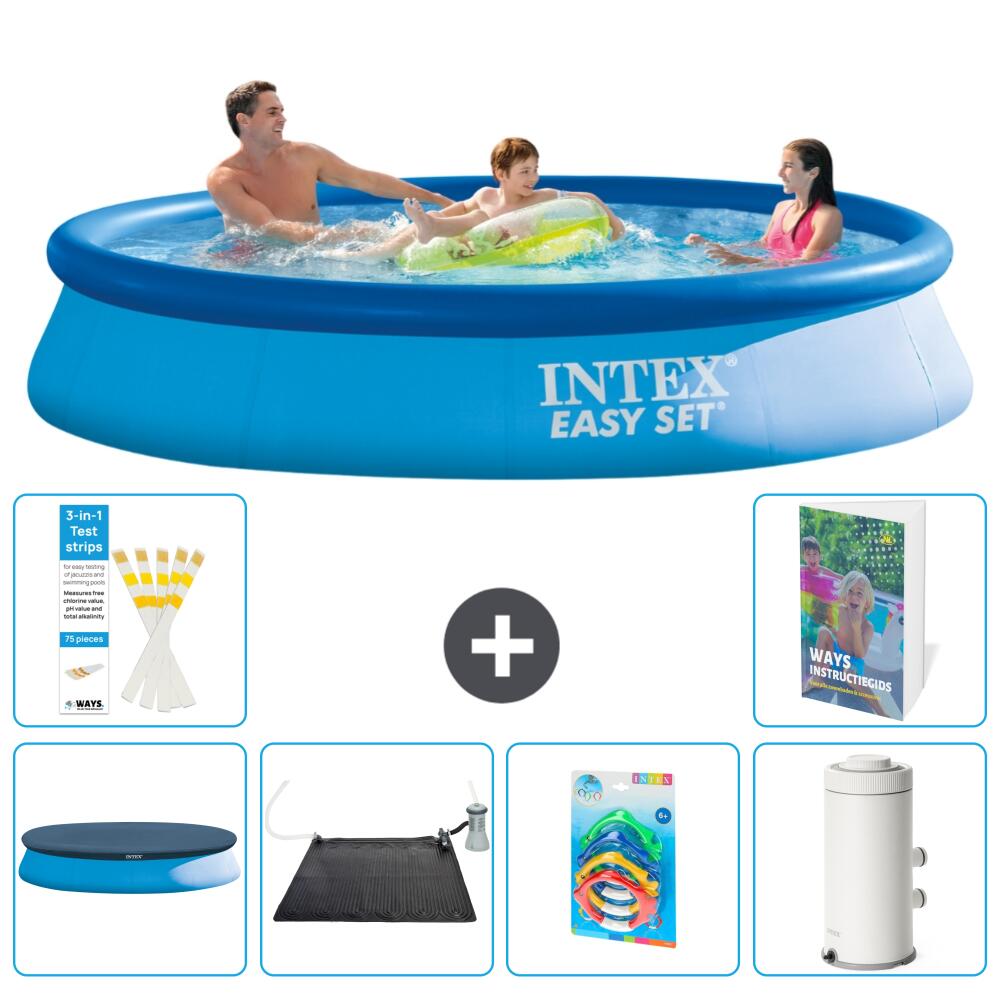 INTEX Basen Easy Set Okrągły - 366x76 cm - 7-częściowy S118