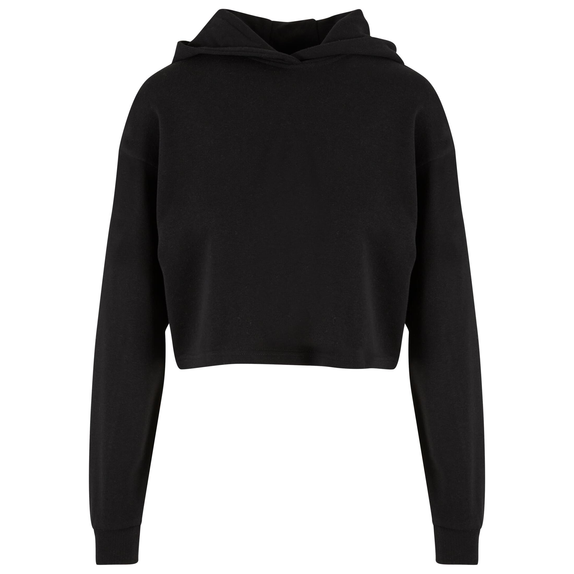 Krótkia damska bluza z kapturem w oversize'owym fasonie Urban Classics