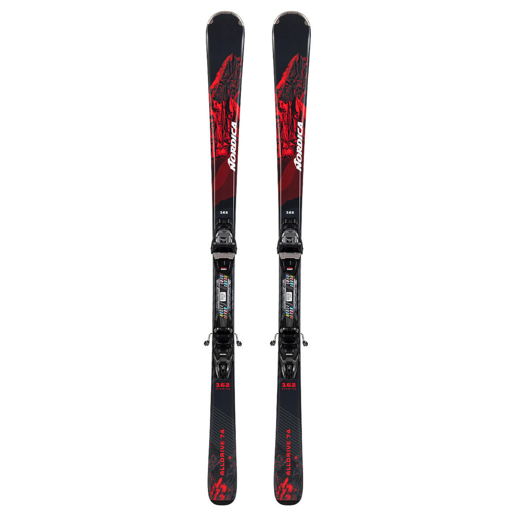 Narty męskie NORDICA ALLDRIVE 74 + wiązania MARKER TP2 COMPACT 10 z GRIP WALK