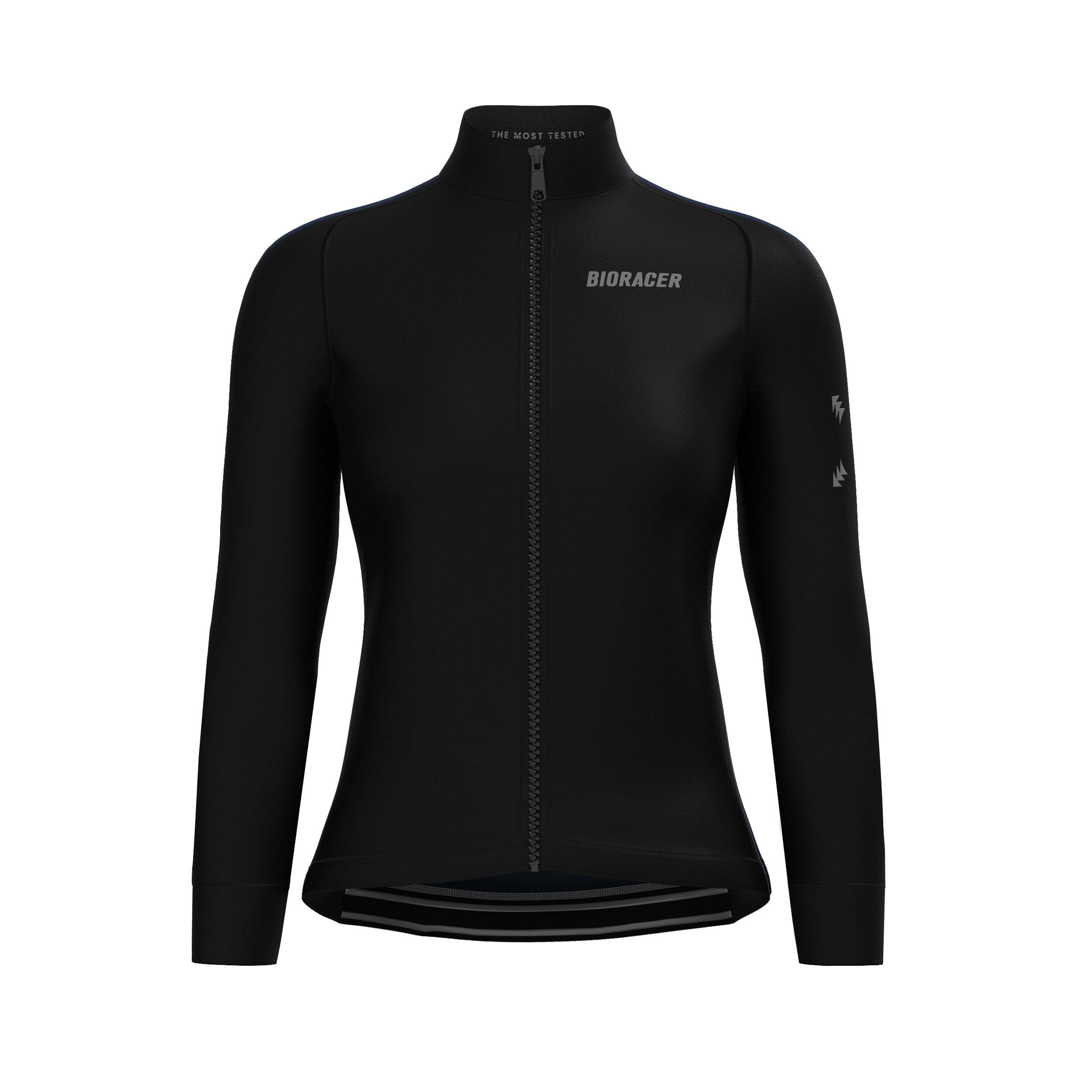 Winter Cycling Jacket Insulated Water-Repellent Women - Tempest Eclipse Black