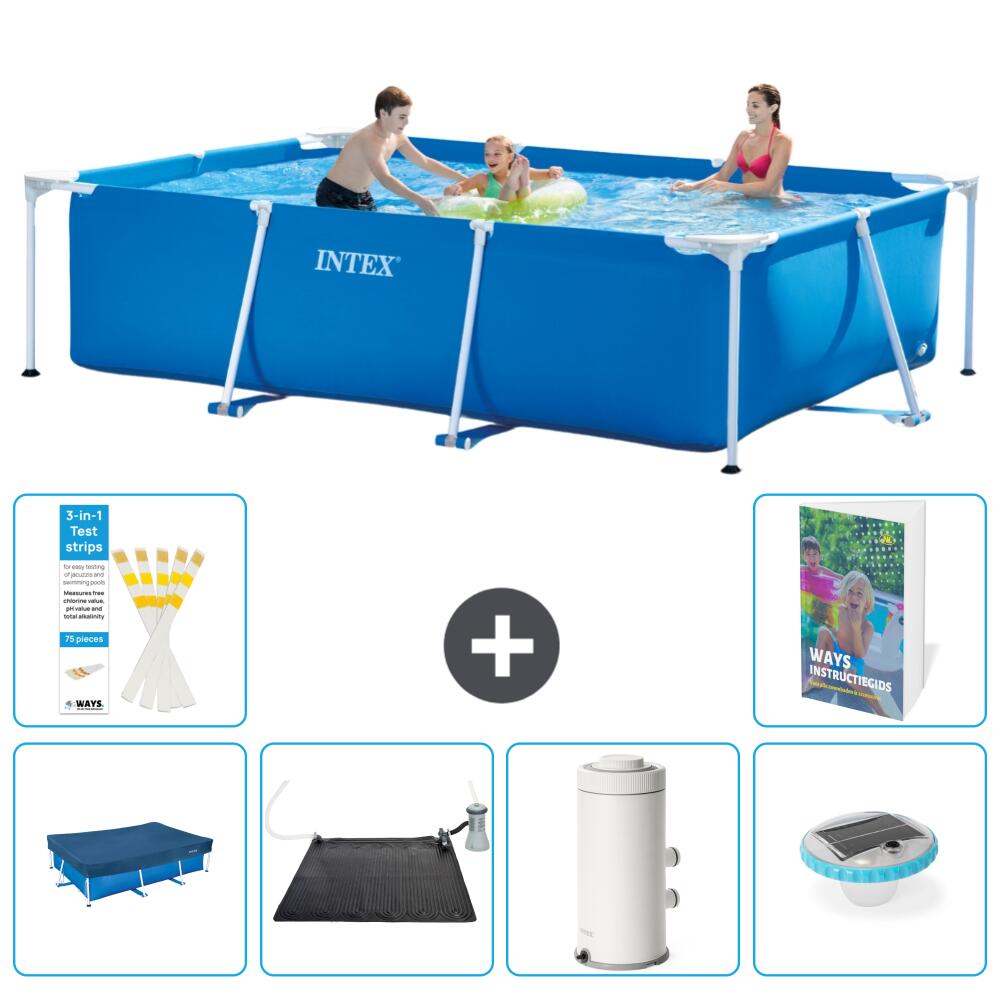 INTEX Basen ze stelażem Prostokątny - 300x200x75 cm - 7-częściowy S76