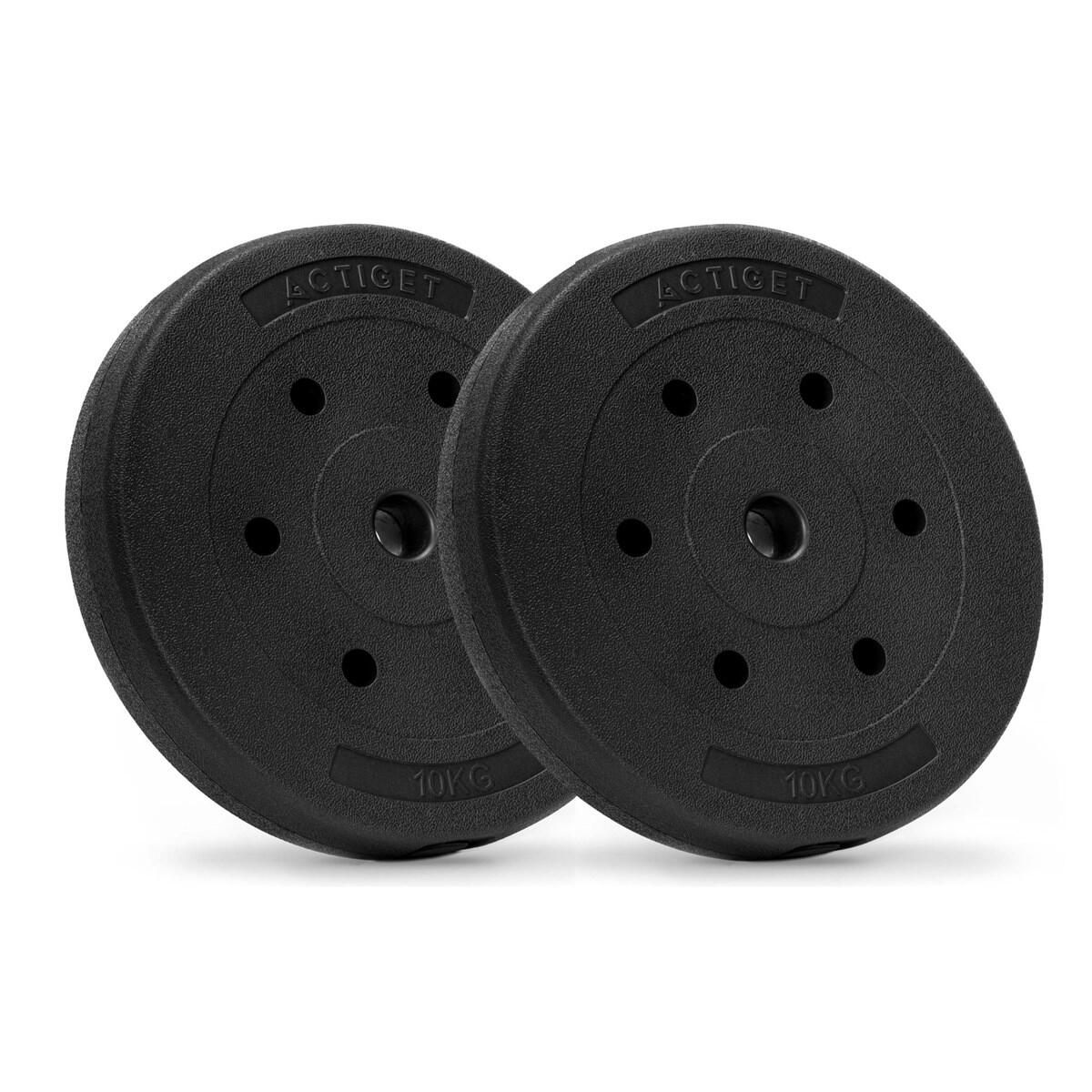 Obciążenia bitumiczne Actiget 2x10 kg talerze kompozytowe do sztangi 29 mm