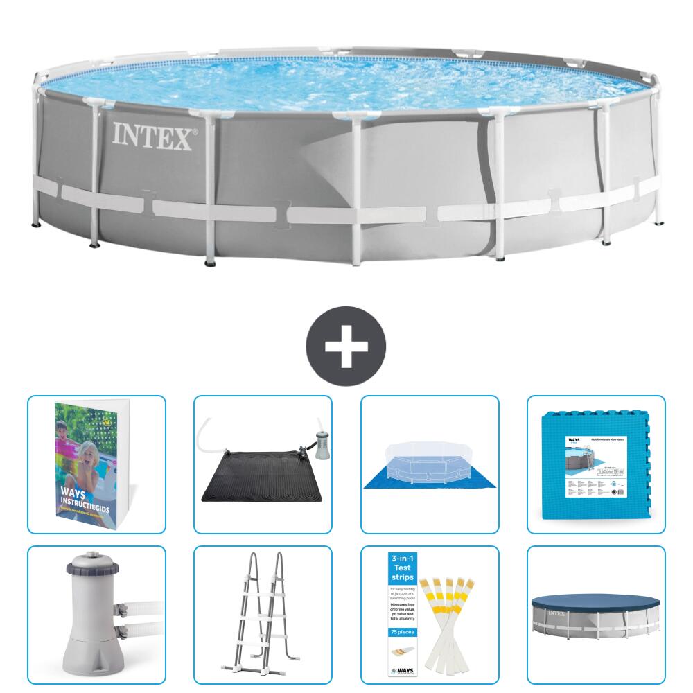 INTEX Basen Prism Frame Okrągły - 427x107 cm - 9-częściowy S621