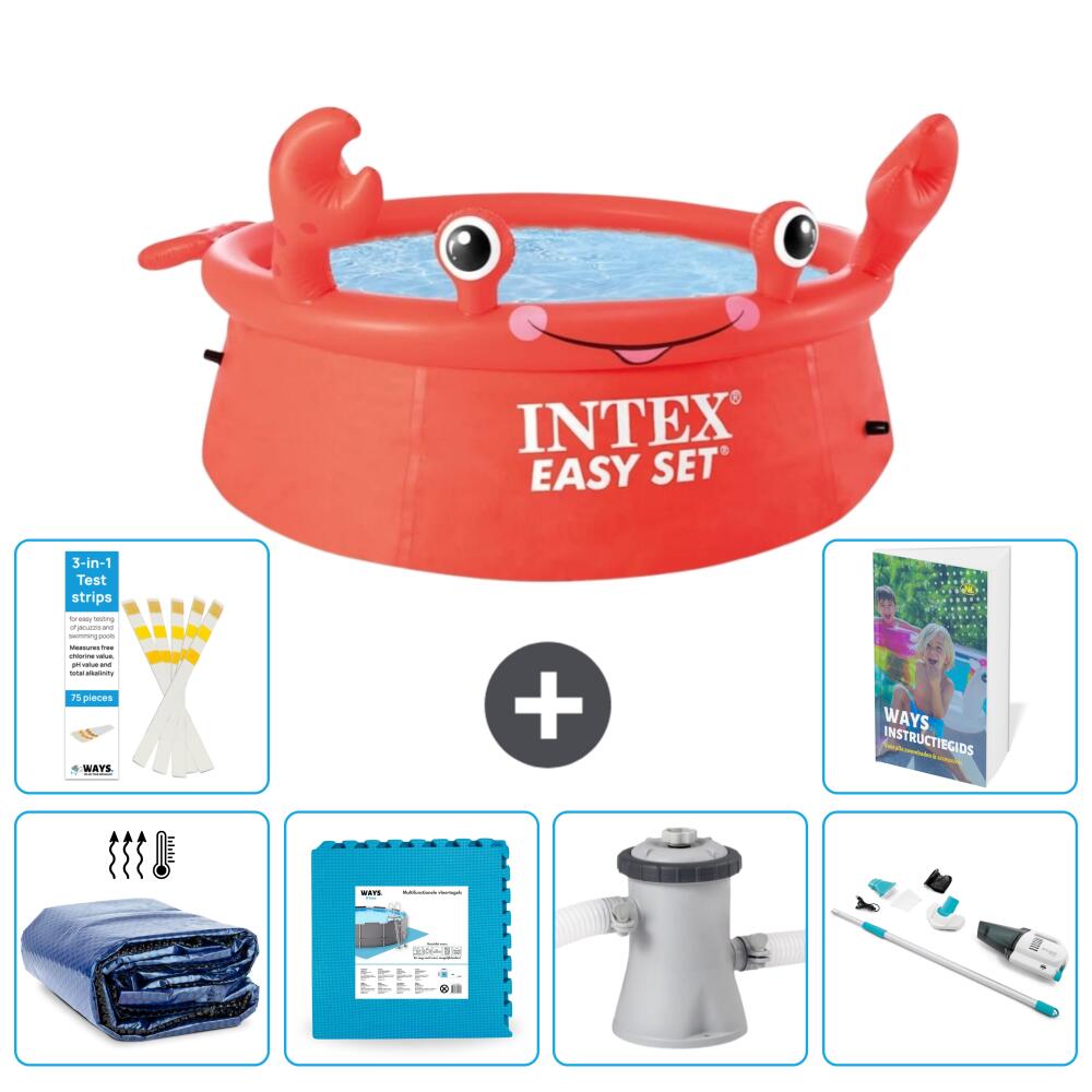 INTEX Basen Easy Set Okrągły - Krab - 183x51 cm - 7-częściowy S145
