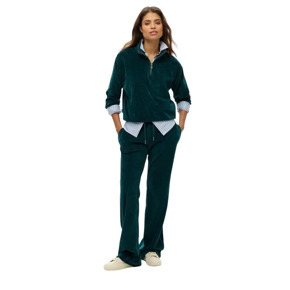 Damska bluza z weluru z zamkiem Superdry