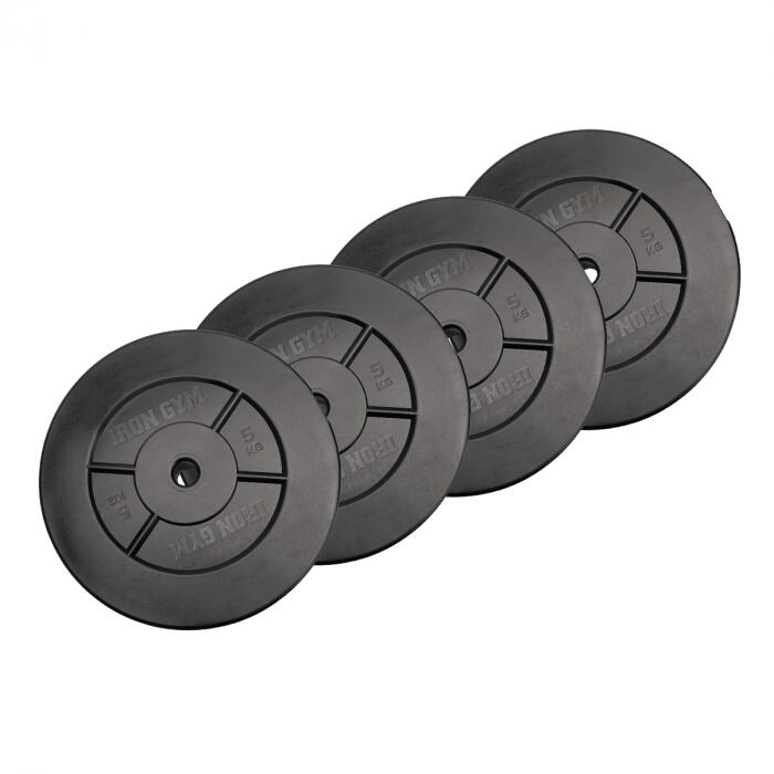 Zestaw talerzy do sztangi - 4 x 5 kg