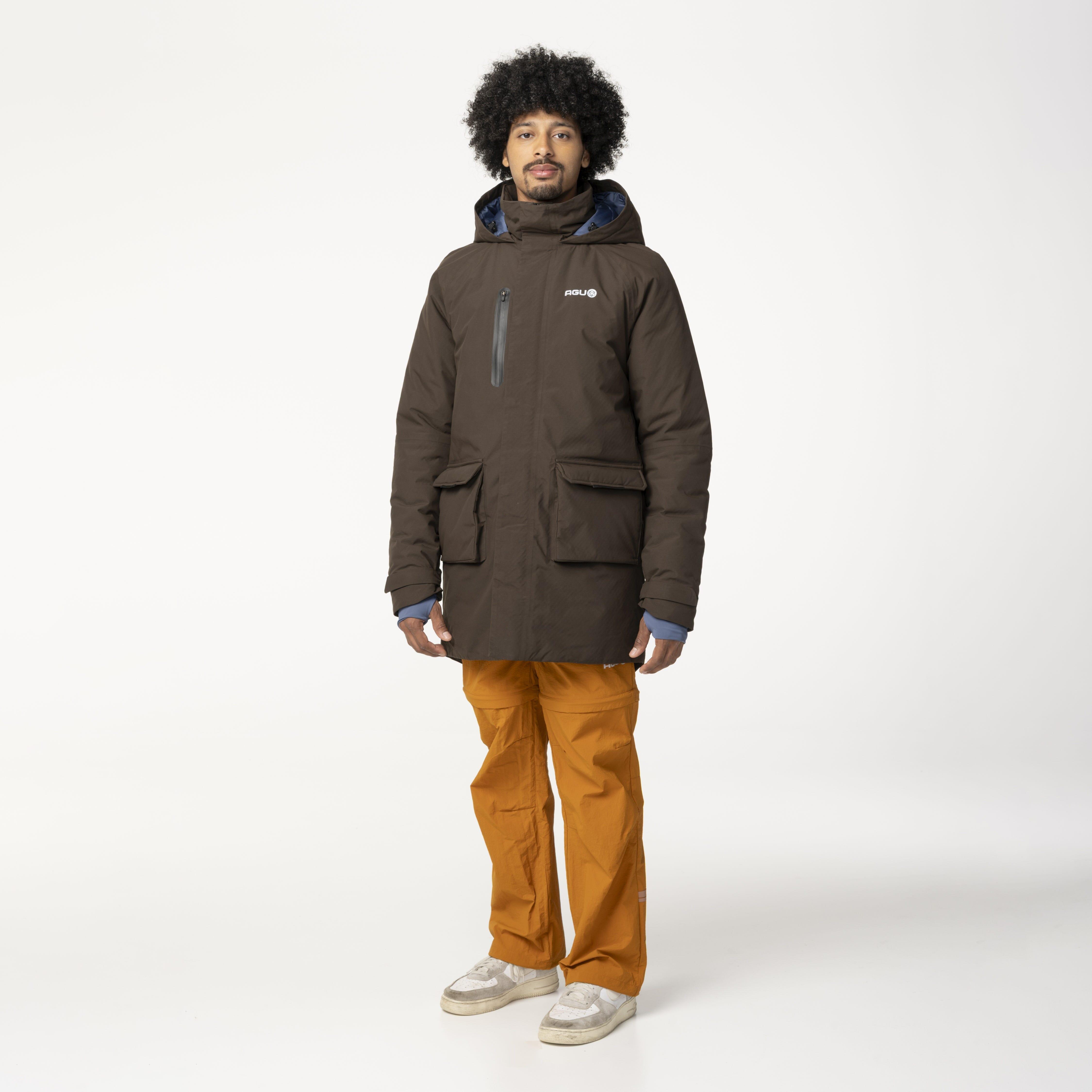 Defender Winter Rain Jacket Men Ground Coffee