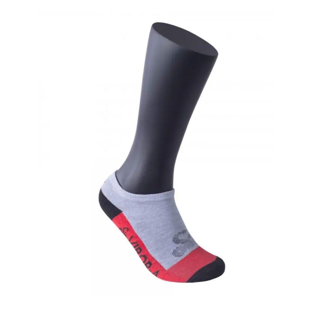 Calcetines Vibor-a Invisible Multicolor Gris Vigoré/Rojo/Negro 35-38