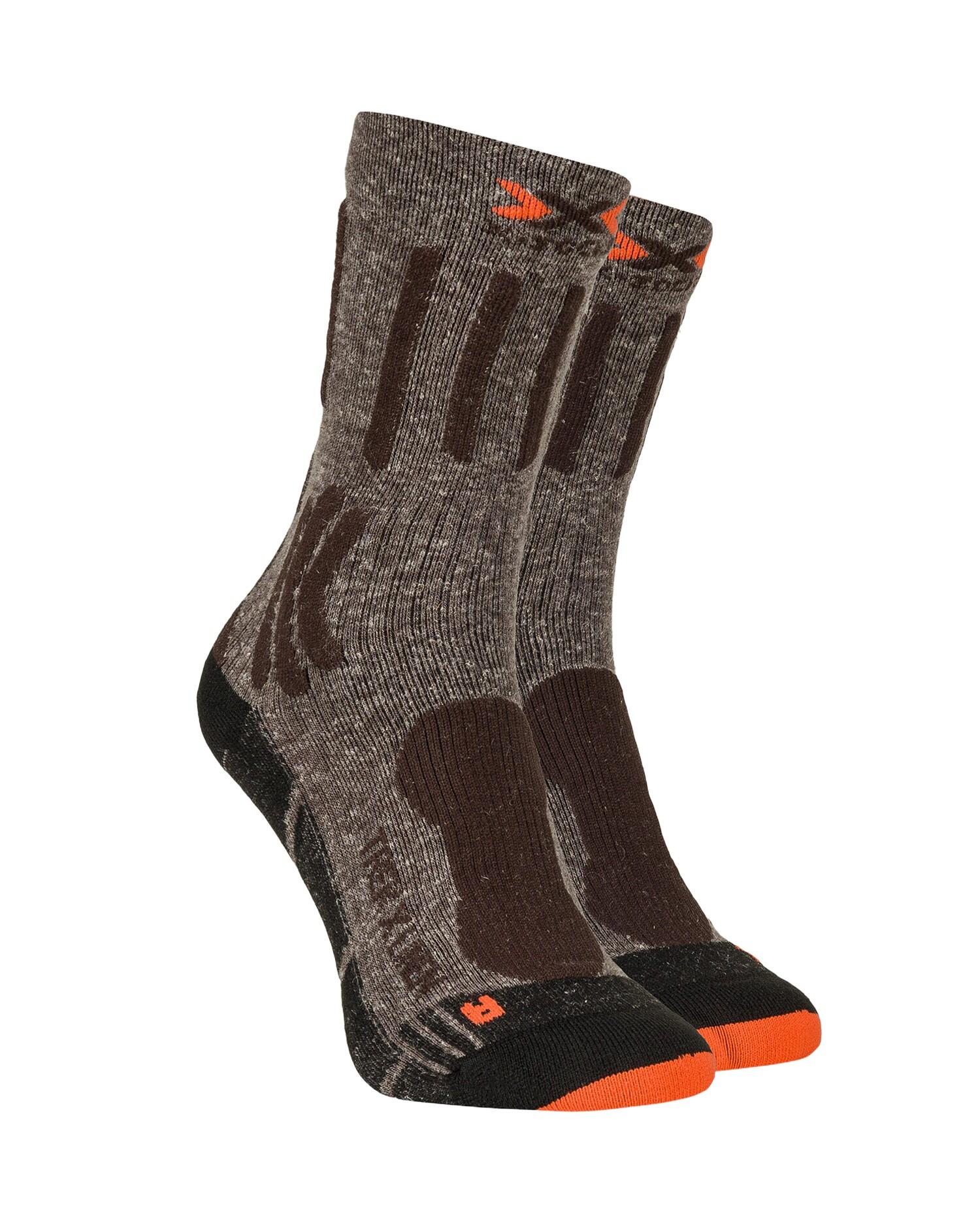 Skarpety trekkingowe X-Socks Trek X Linen Grey Brown