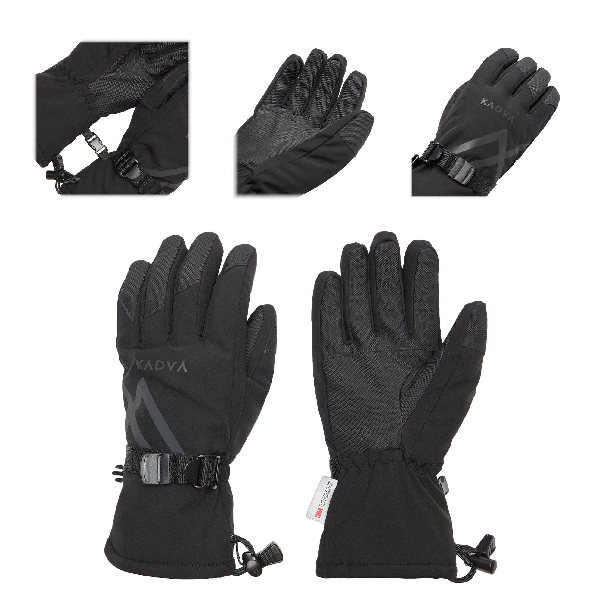 Rękawice narciarskie damskie KADVA Mountain Flow 3M Thinsulate