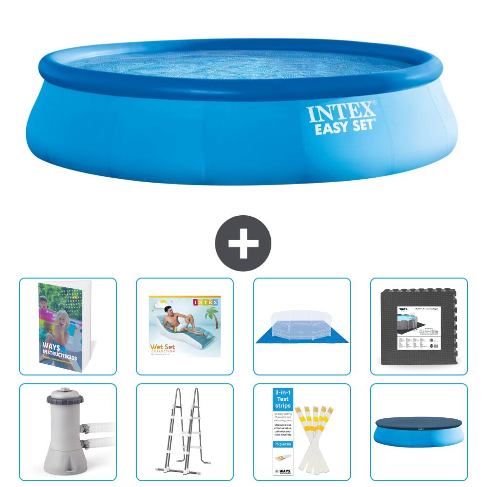 INTEX Basen Easy Set Okrągły - 457x107 cm - 9-częściowy S533