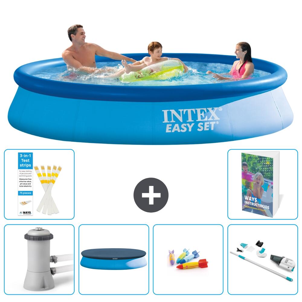 INTEX Basen Easy Set Okrągły - 366x76 cm - 7-częściowy S269