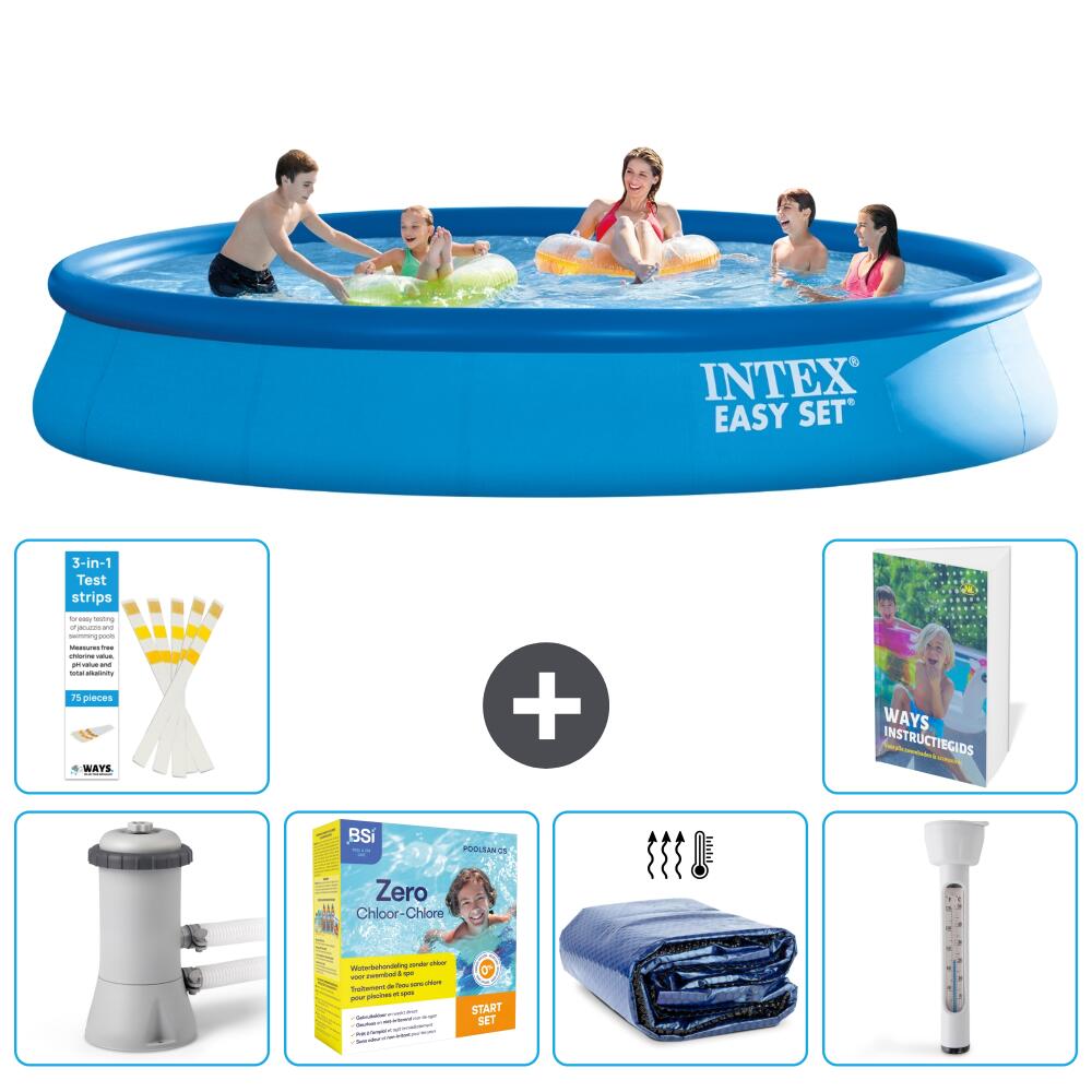 INTEX Basen Easy Set Okrągły - 457x84 cm - 7-częściowy S184