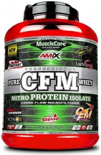 Izolat białka CFM Nitro - 2 kg jogurtu truskawkowego Amix Muscle Core