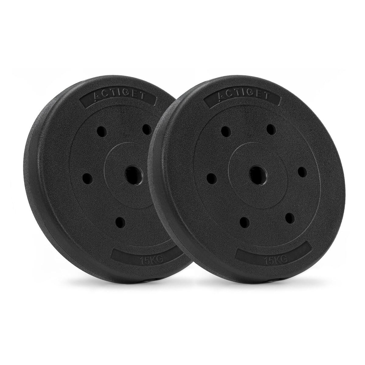 Obciążenia bitumiczne 2x15 kg talerze kompozytowe do sztangi 29 mm