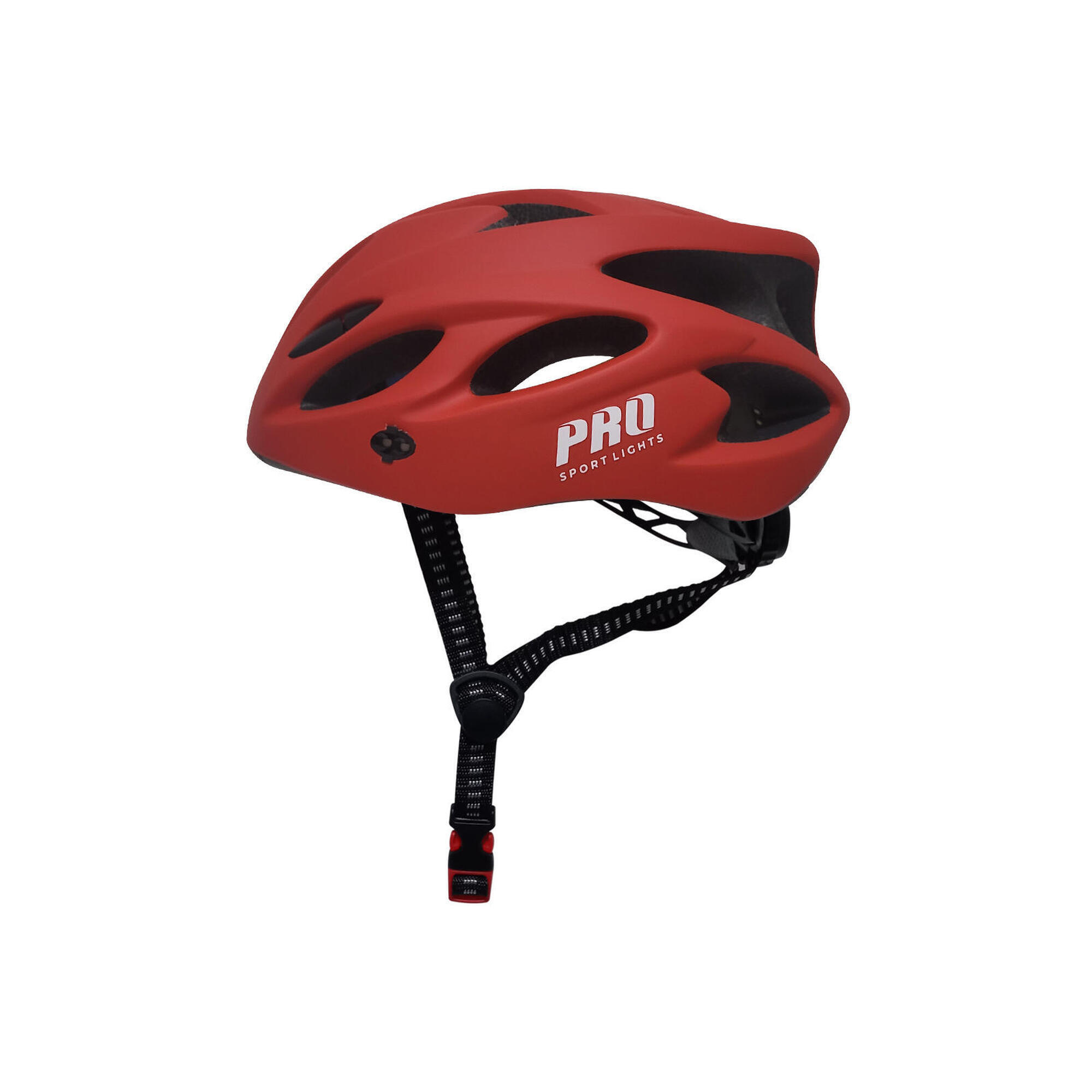 Kask rowerowy dla dorosłych, męski, damski - matowy czerwony