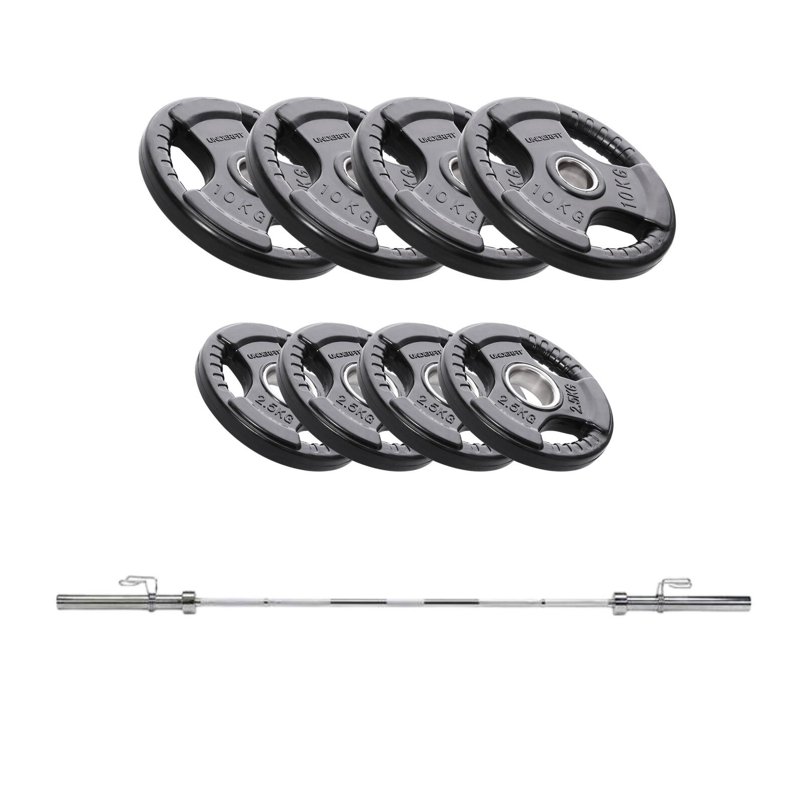 Sztanga olimpijska 200 cm (50 mm) UF11327 UNDERFIT 66 kg