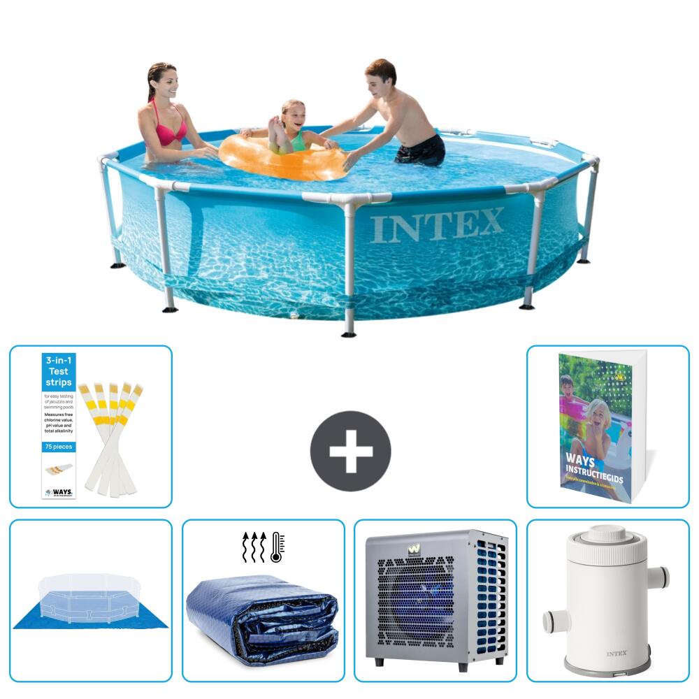 INTEX Basen ze stelażem Okrągły - 305x76 cm - 7-częściowy S104