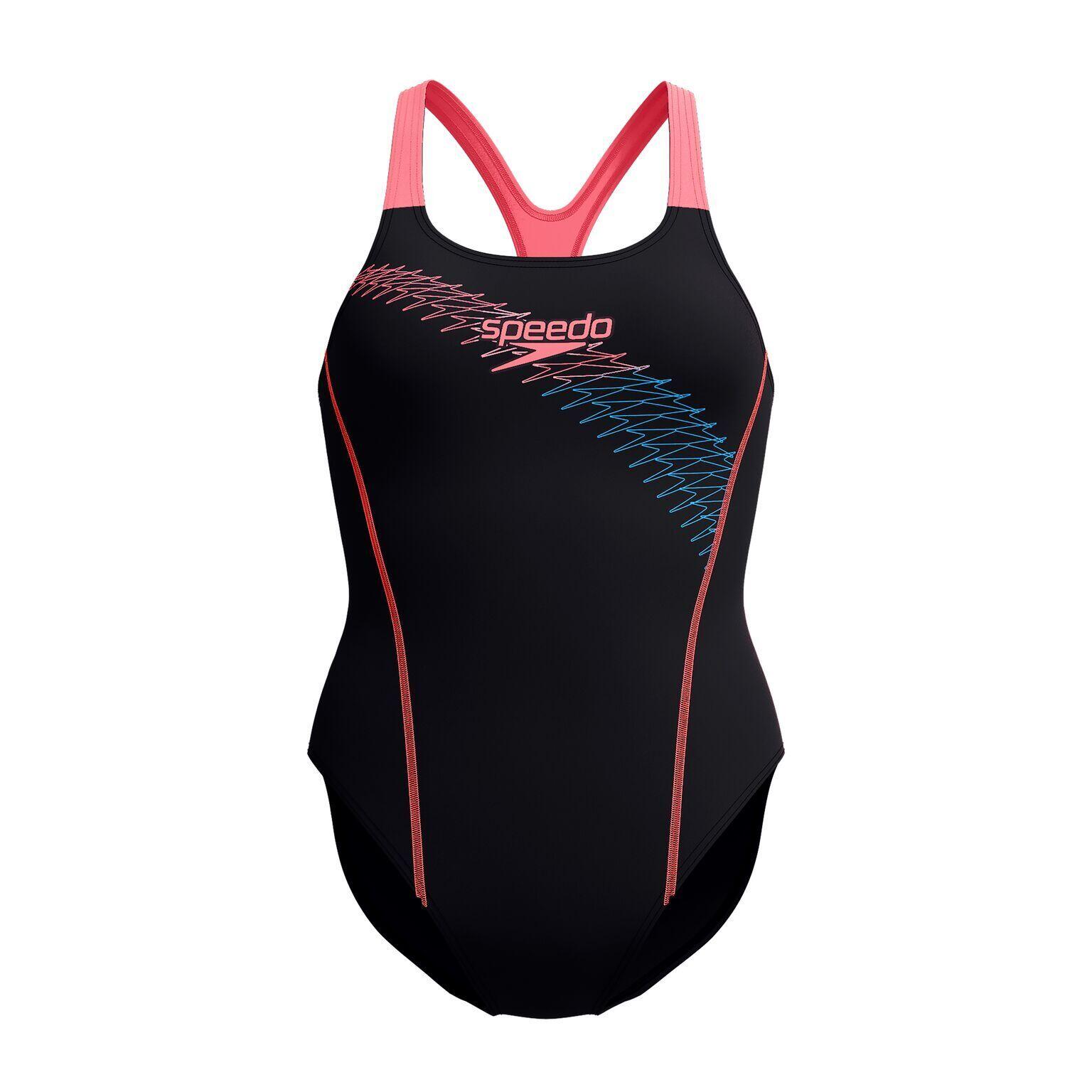 Damski kostium kąpielowy 1-częściowy Speedo Eco Medley Logo Medalist