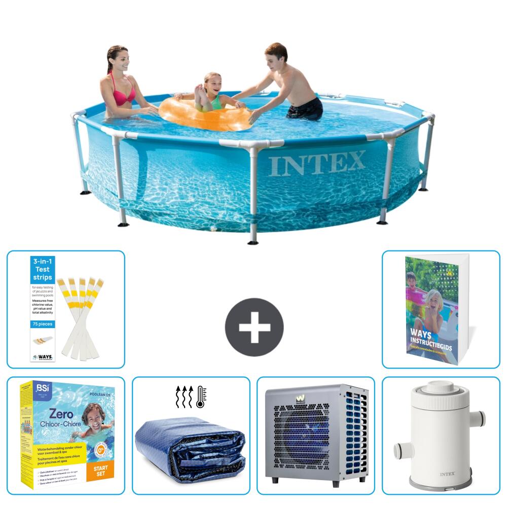 INTEX Basen ze stelażem Okrągły - 305x76 cm - 7-częściowy S157