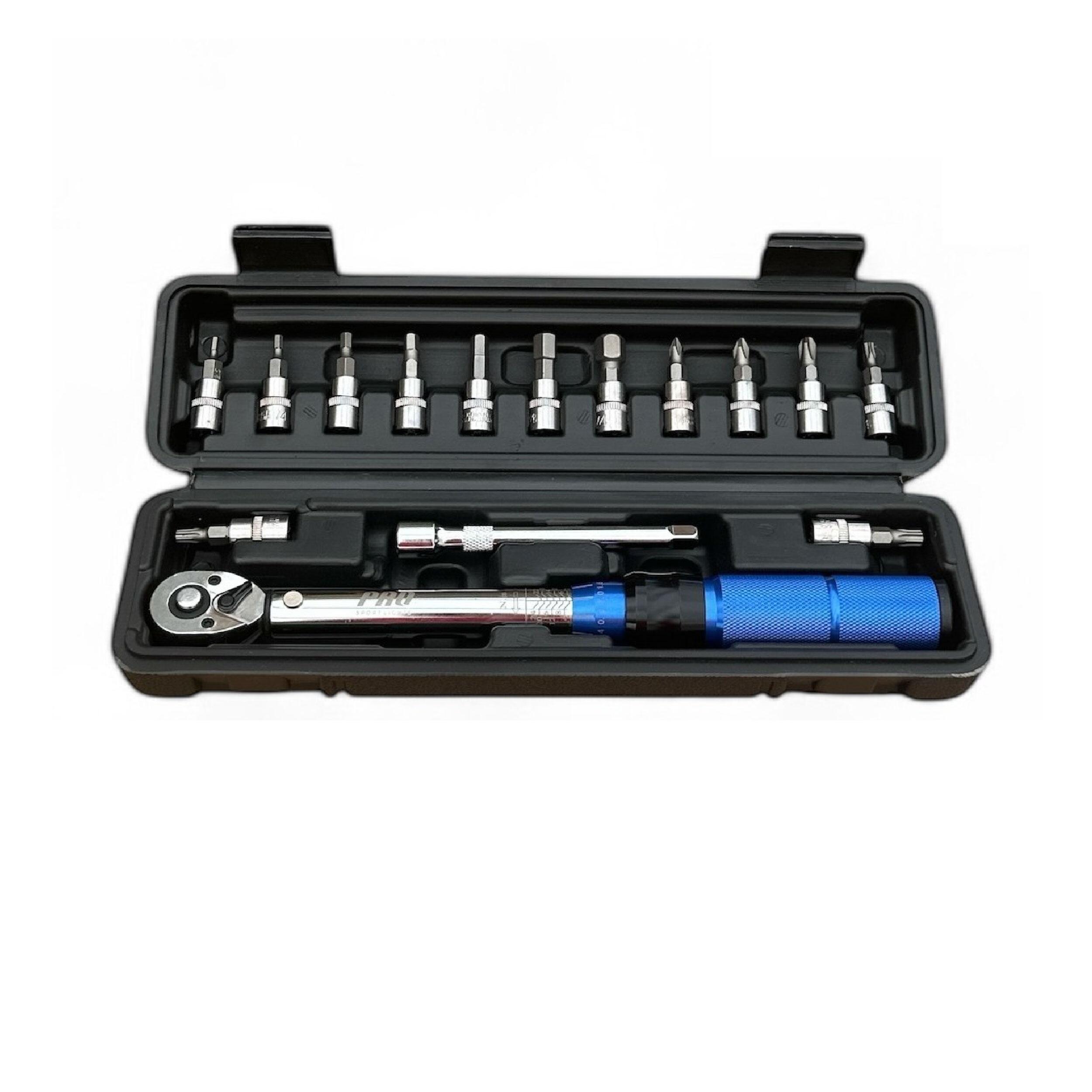 Klucz Dynamometryczny Rowerowy Zestaw 1/4 2-24 Nm – Bity Imbus i Torx