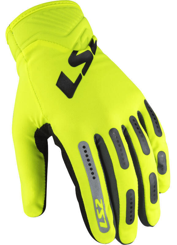Rękawiczki LS2 męskie letnie hi-vis żółto-szare XL