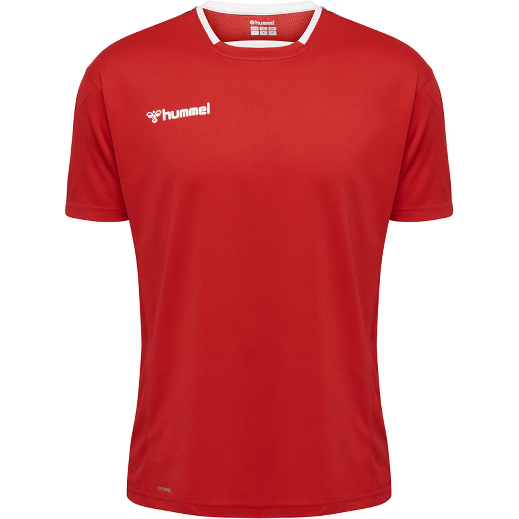 Koszulka poliestrowa Hummel Authentic Kids Poly Jersey S/S czerwona