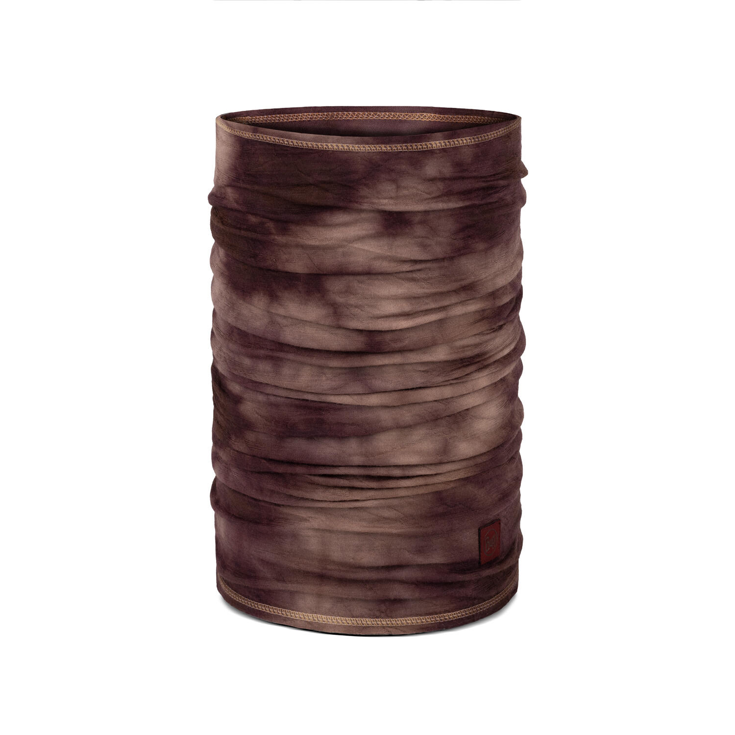 Bandana BUFF MERINO LW NATURAL TYE DYE BURGUNDY
