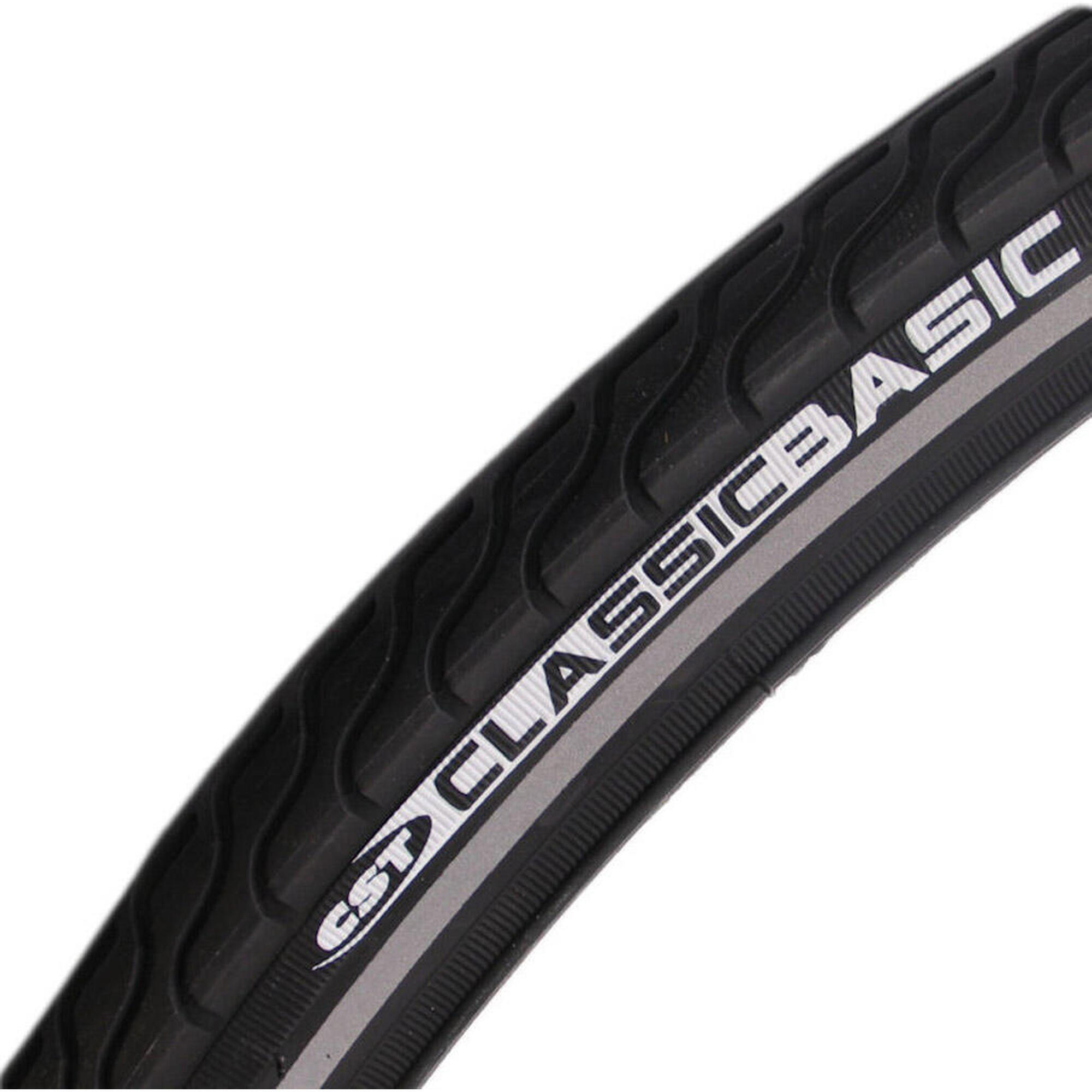 Opona Basic 26 X 1 3/8 / 37-590 Mm - Czarna Z Refleksami