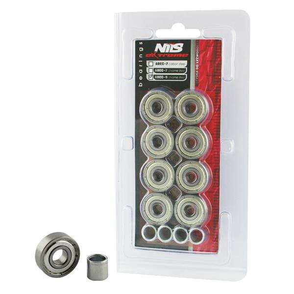 Łożyska (8 szt.) Abec-9 chrome Nils Extreme