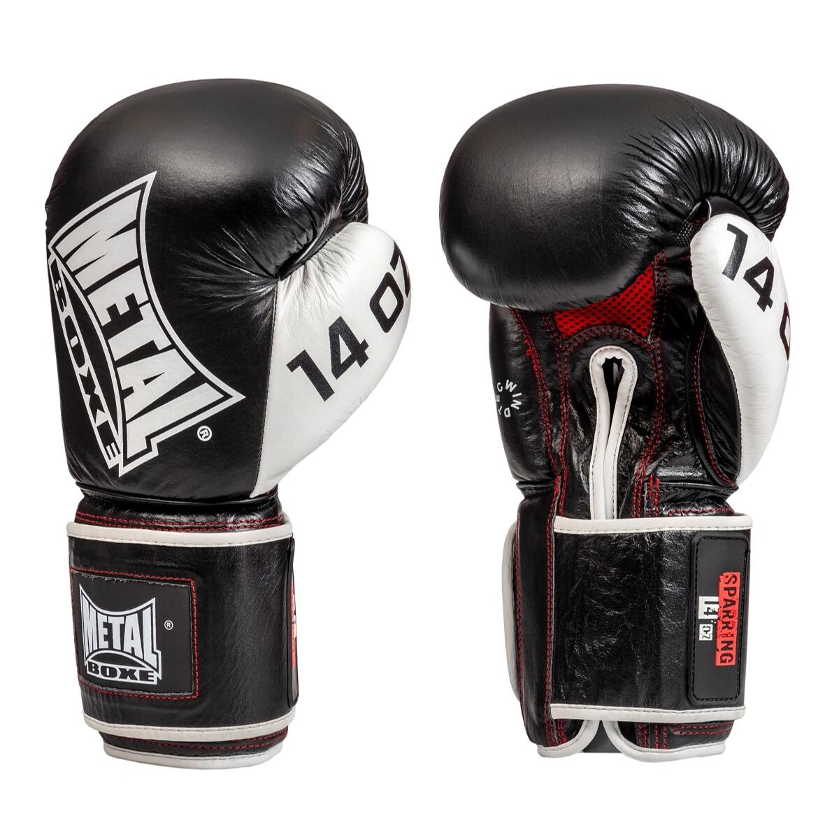 Skórzane rękawice bokserskie Metal Boxe sparring