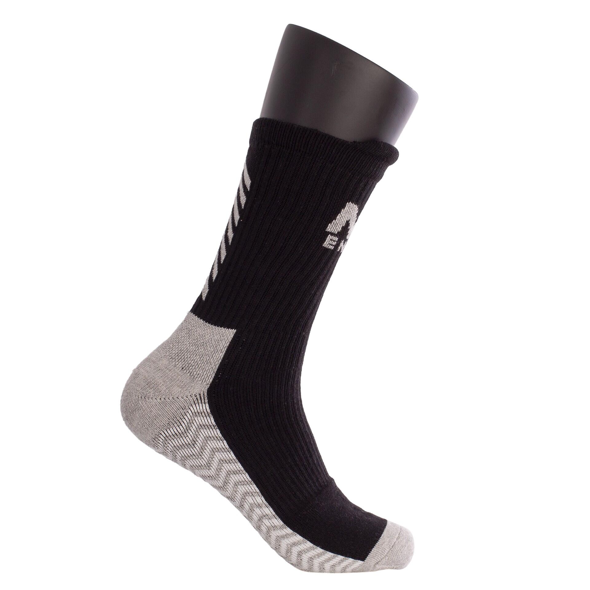 Skarpetki sportowe 6871 mid-calf czarne/szare rozmiar 35-38, para