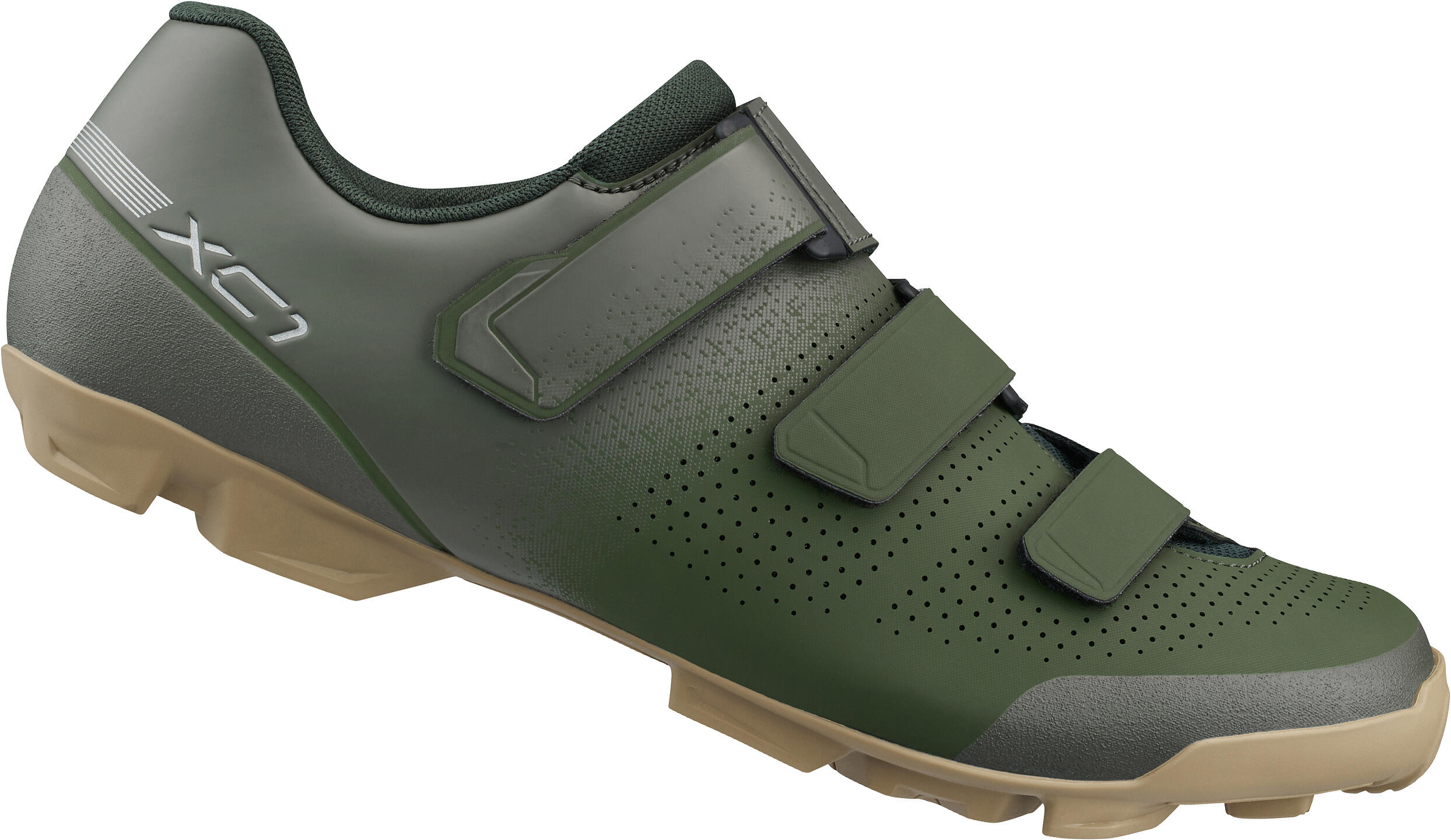 Buty rowerowe MTB SH-XC102, oliwkowe