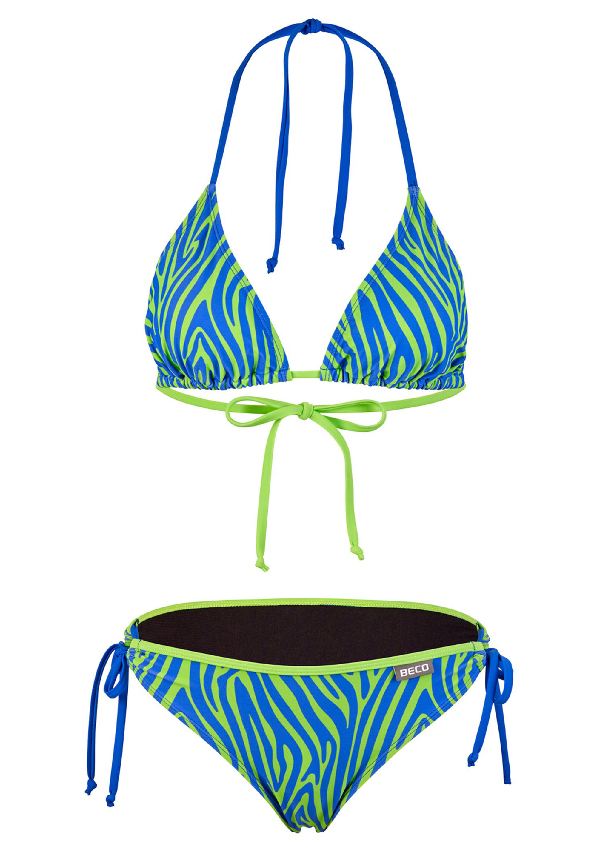 Beco Zebra Vibes bikini | Miseczka C | Niebieski/zielony