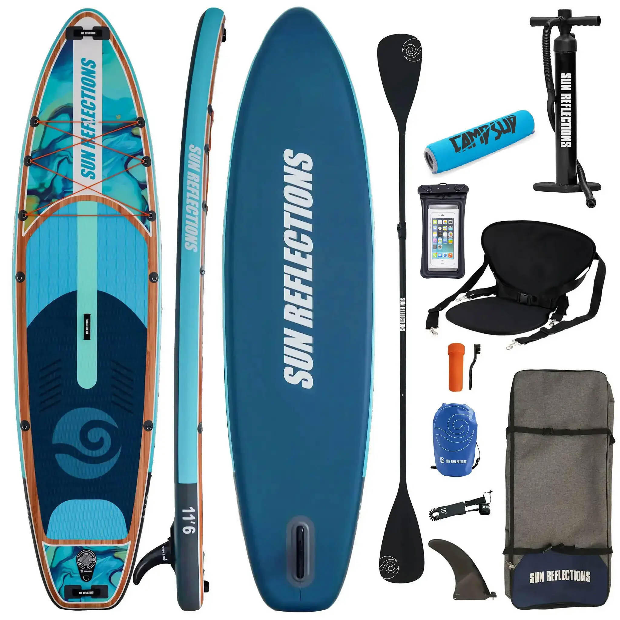 Deska Sup Pompowana Sun Reflections L 11'6 Combo + Bojka do wiosła