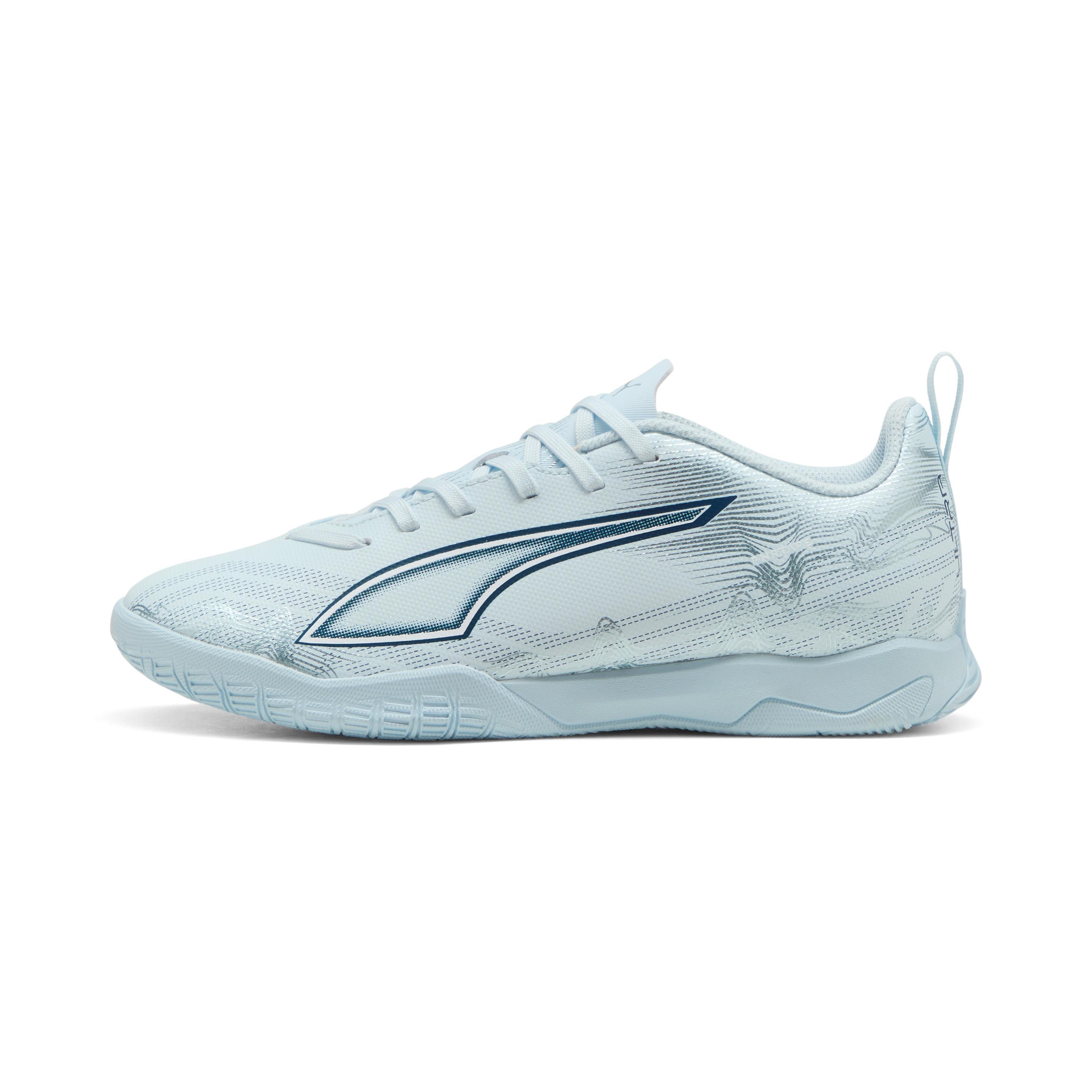 Buty do piłki nożnej halowej dla dzieci PUMA ULTRA 6 PLAY IT Jr Icy Blue