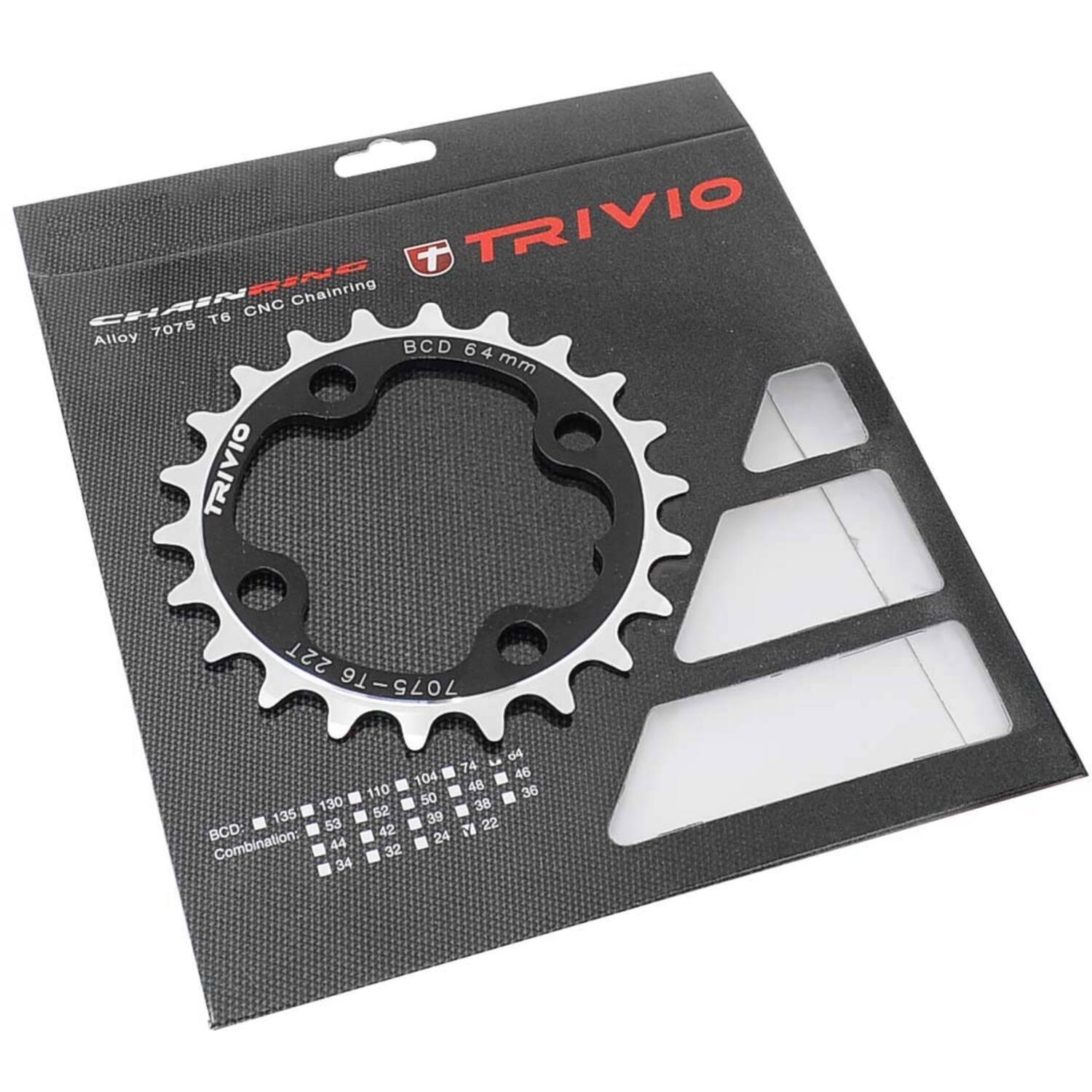 Trivio tarcza MTB 22T 64 BCD 4-ramię 9/10 biegów