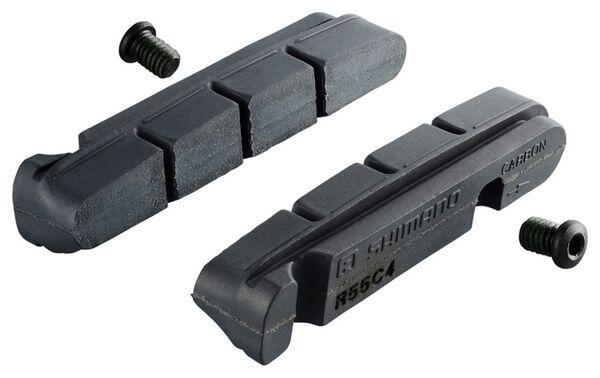Klocki hamulcowe r55c4 i śruby mocujące do obręczy karbonowych Shimano (x2)