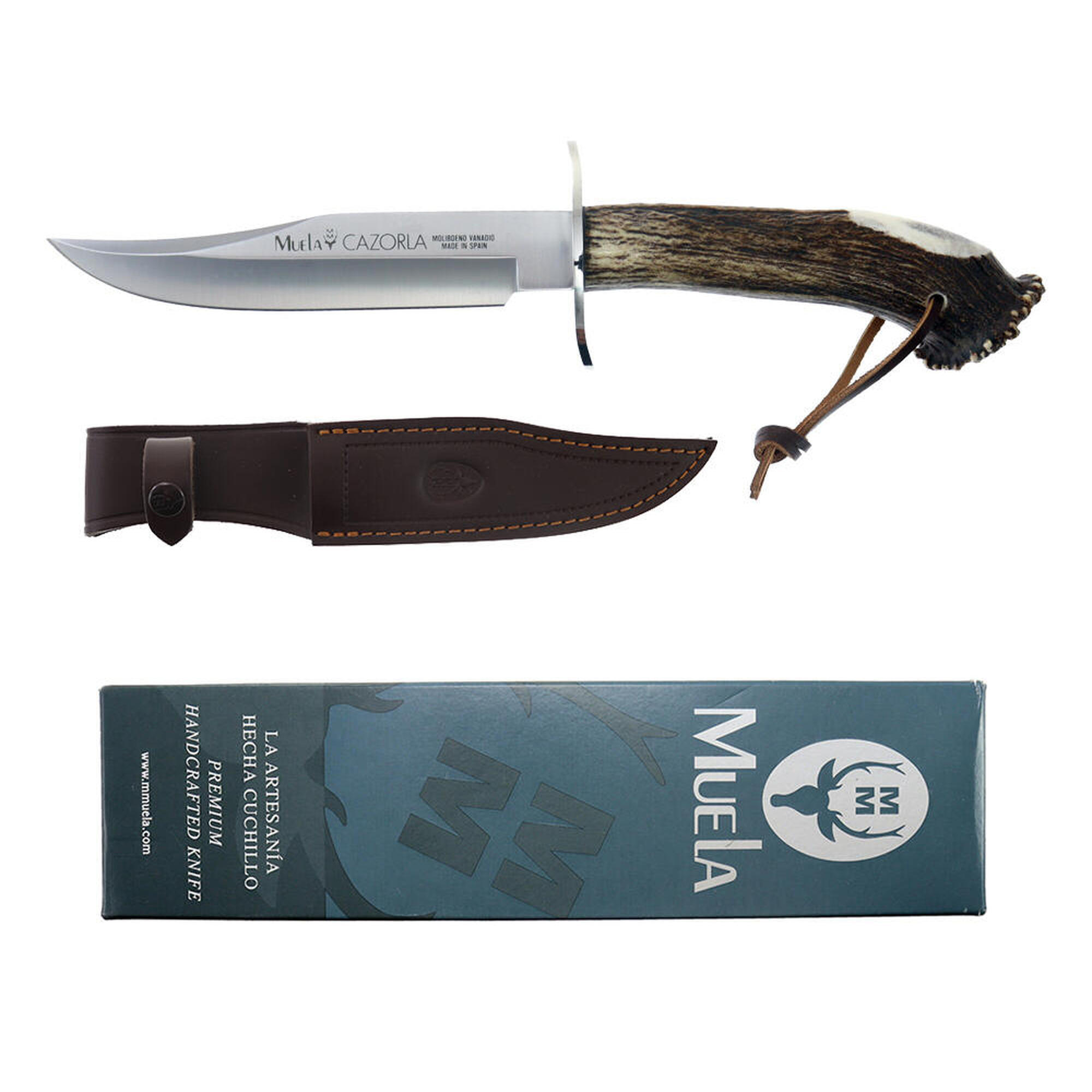Nóż survivalowy Crown Stag Satin CAZ-16 z poroża jelenia