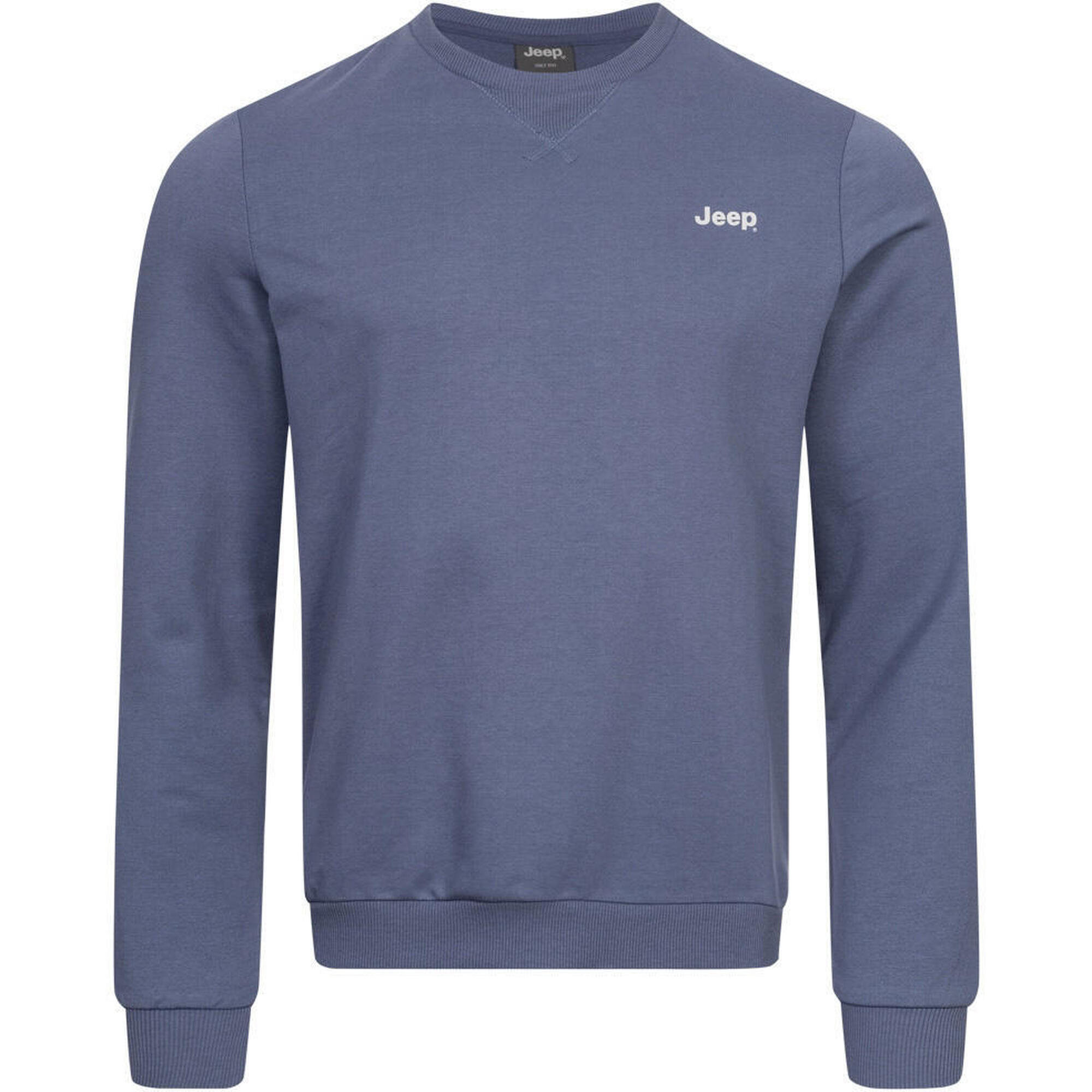 Męska bluza Jeep® L - Wygodna bawełna z okrągłym dekoltem