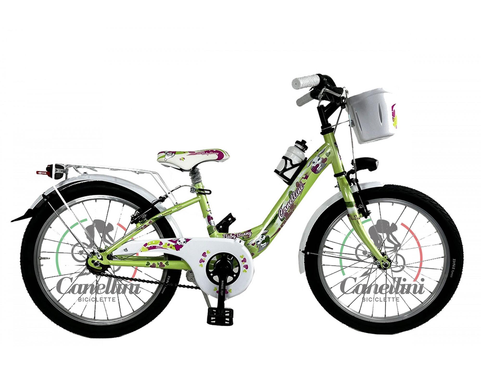 Rower Dziecięcy Canellini VENERE 20 BABY BUNNY - Jasnozielony