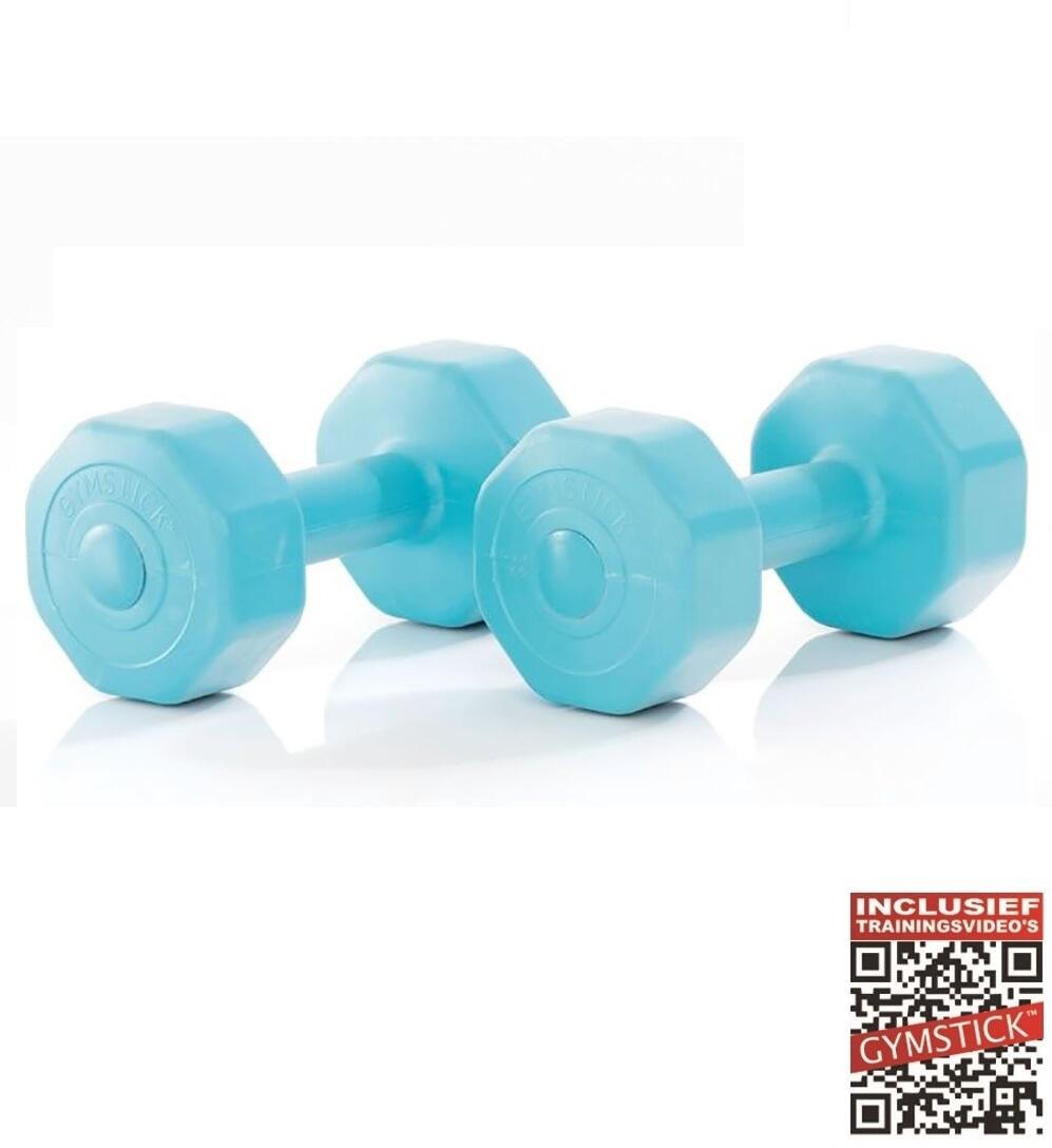Aktywne hantle winylowe 2 x 1 kg