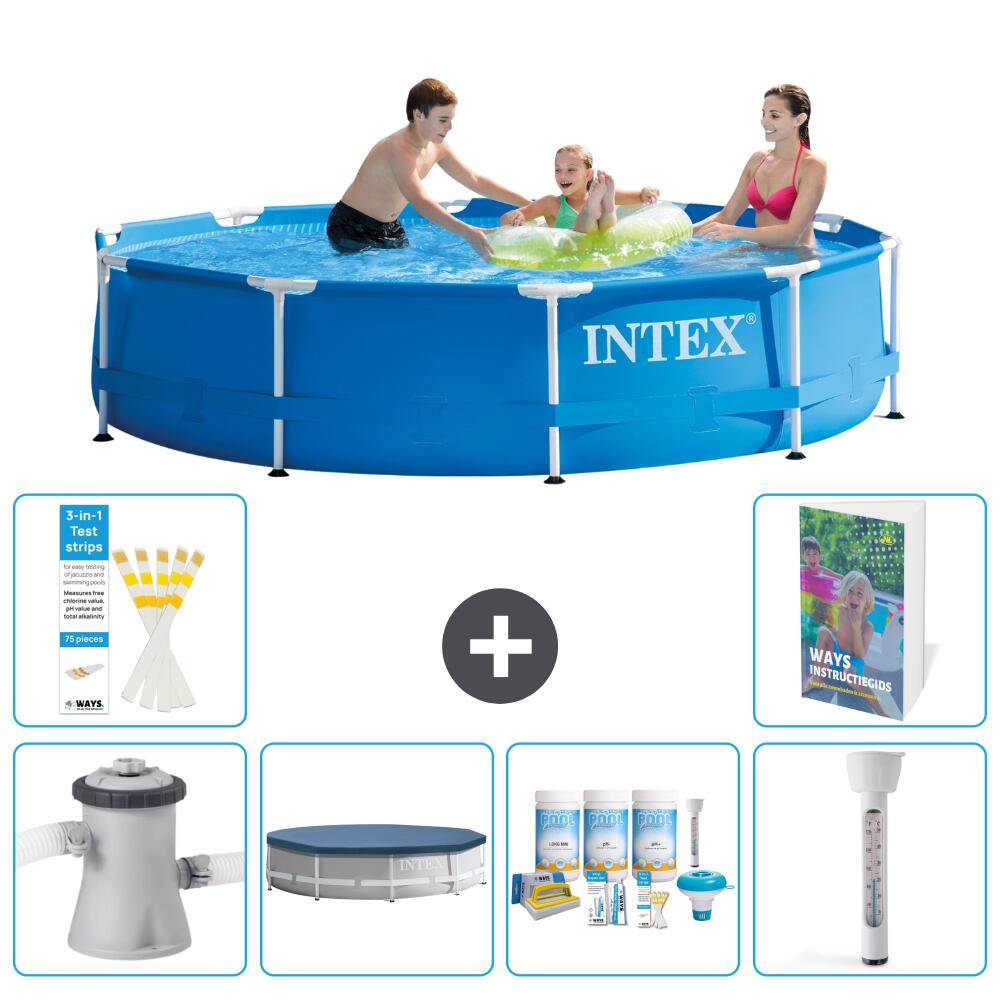 INTEX Basen ze stelażem Okrągły - 305x76 cm - 7-częściowy S226