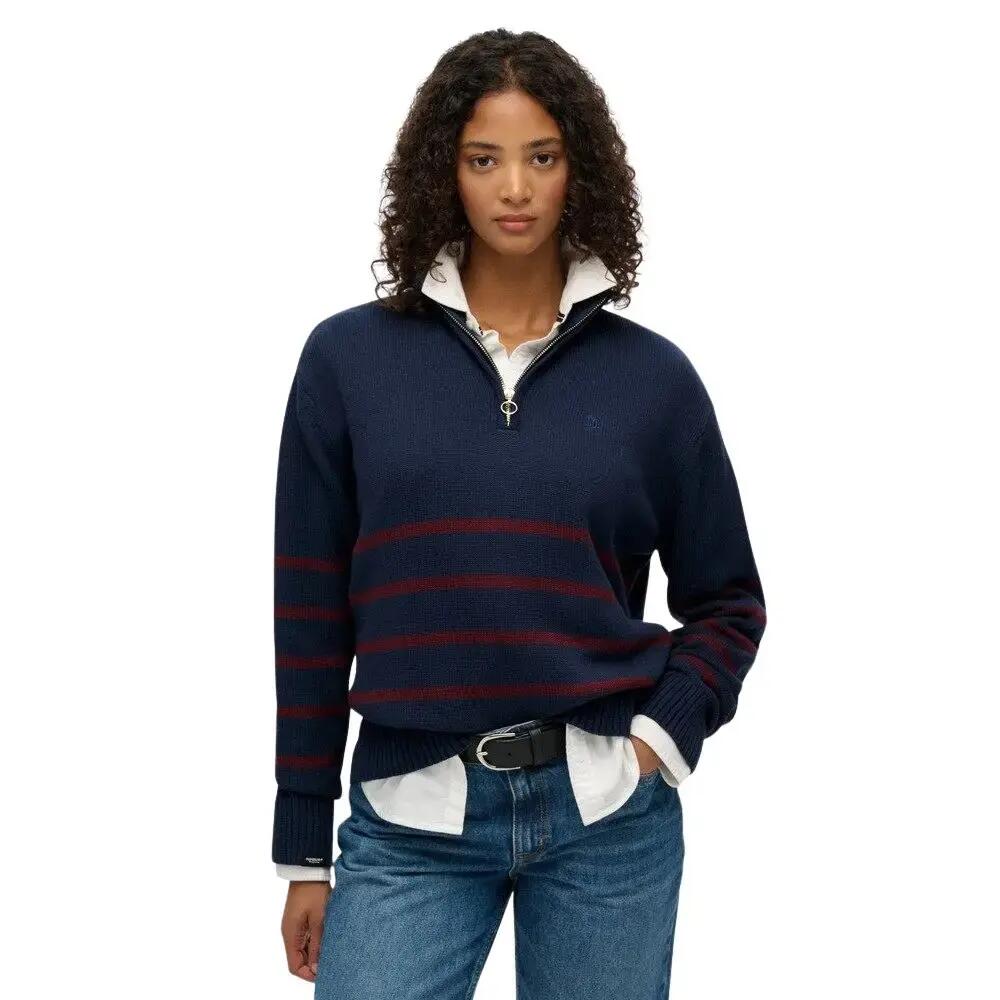 Sweter z kołnierzem typu trucker dla kobiet Superdry