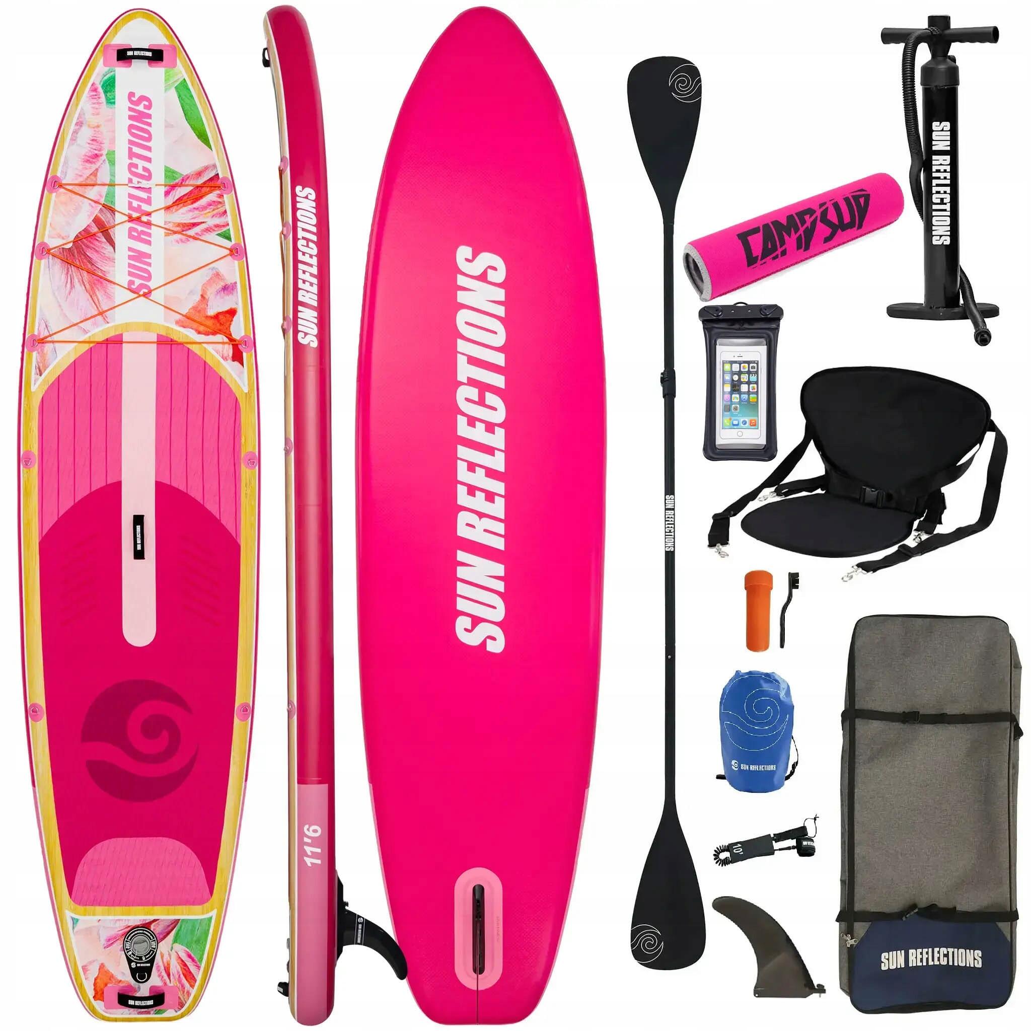 Deska Sup Pompowana Sun Reflections L 11'6 Combo Soft Blush + Bojka