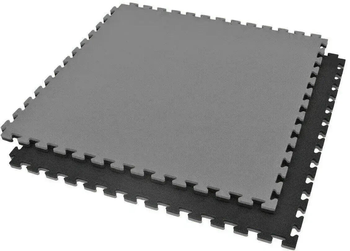 Mata do ćwiczeń puzzle 1x1m czarno-szara 4cm DBX Bushido