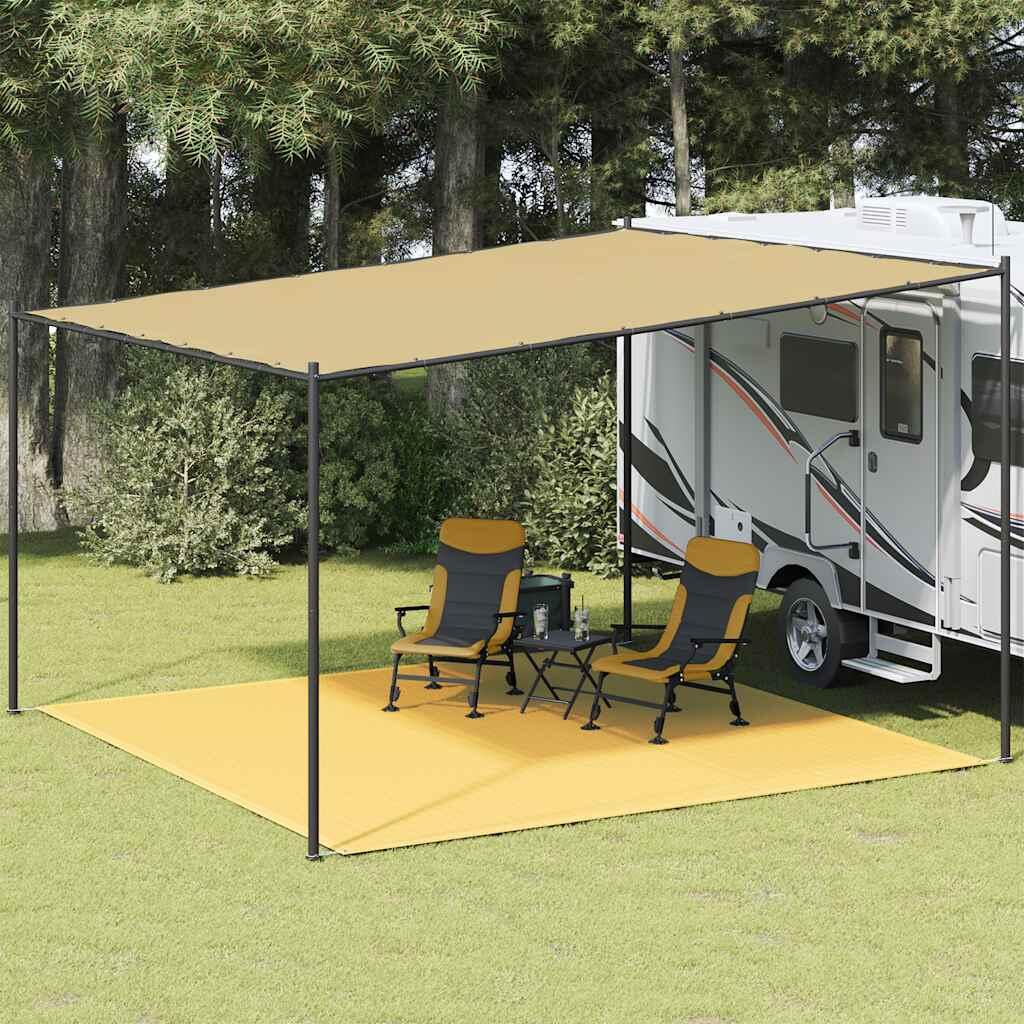 Dywanik do namiotu VidaXL 400 x 400 cm beżowy