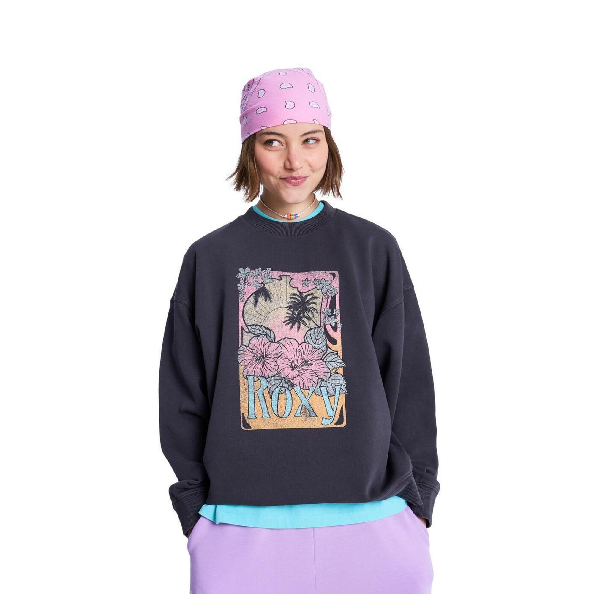 Bluza dla Kobiety LINEUP TERRY Czarny